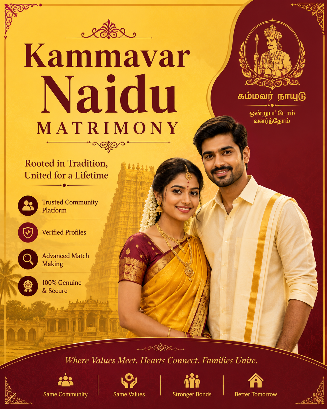 பாரம்பரிய திருமணத் தம்பதி